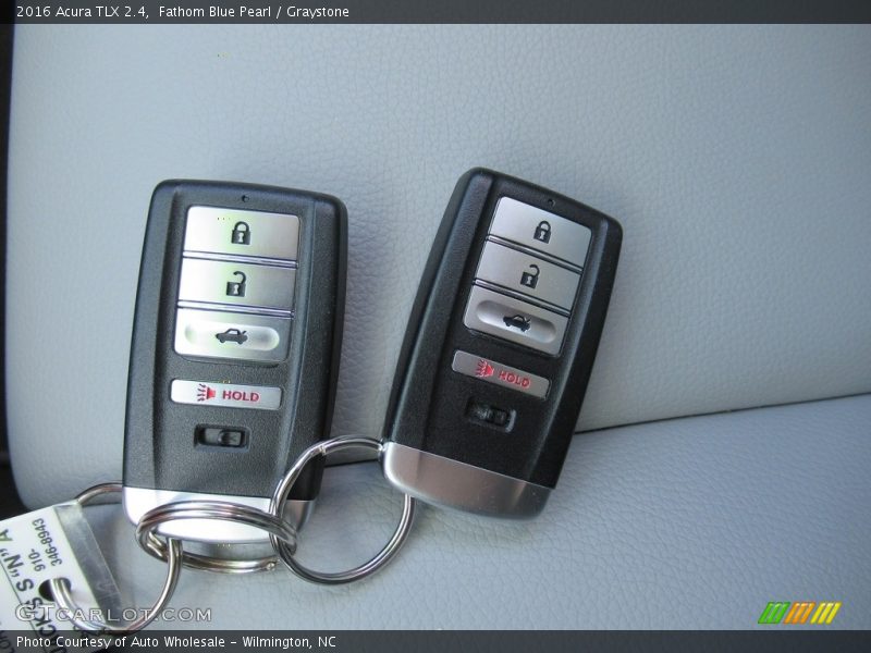 Fathom Blue Pearl / Graystone 2016 Acura TLX 2.4