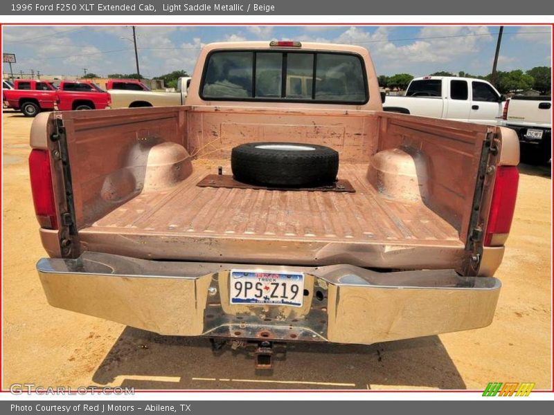 Light Saddle Metallic / Beige 1996 Ford F250 XLT Extended Cab