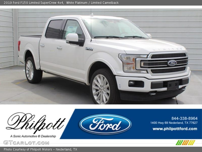 White Platinum / Limited Camelback 2019 Ford F150 Limited SuperCrew 4x4