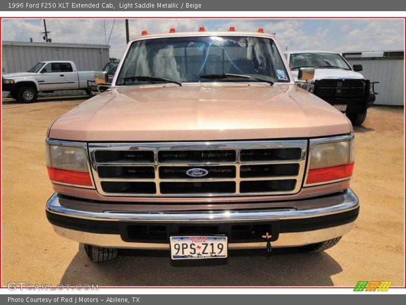 Light Saddle Metallic / Beige 1996 Ford F250 XLT Extended Cab