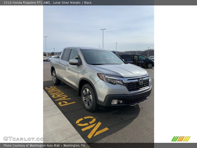 Lunar Silver Metallic / Black 2019 Honda Ridgeline RTL AWD