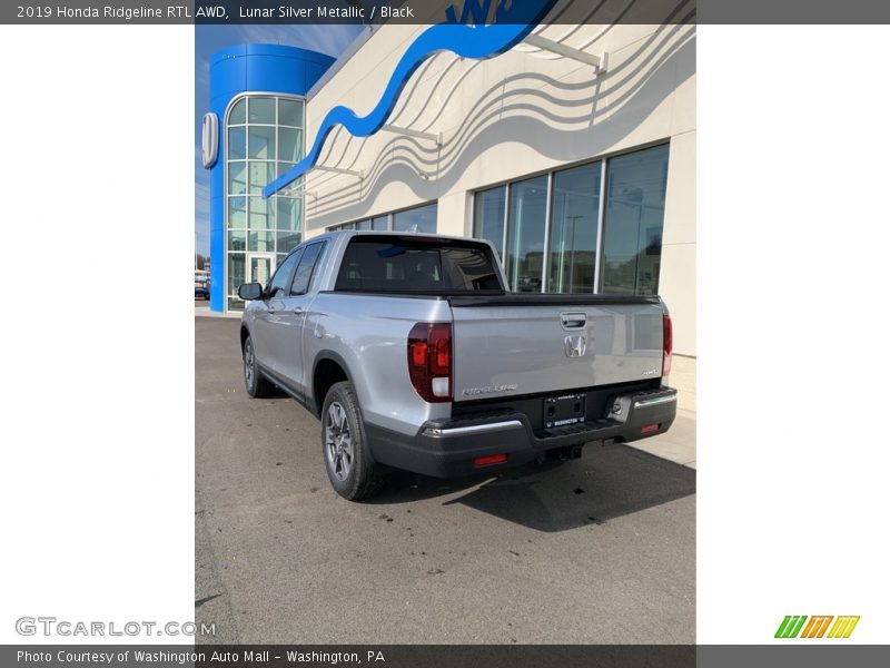 Lunar Silver Metallic / Black 2019 Honda Ridgeline RTL AWD
