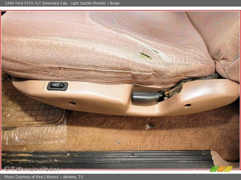 Light Saddle Metallic / Beige 1996 Ford F250 XLT Extended Cab