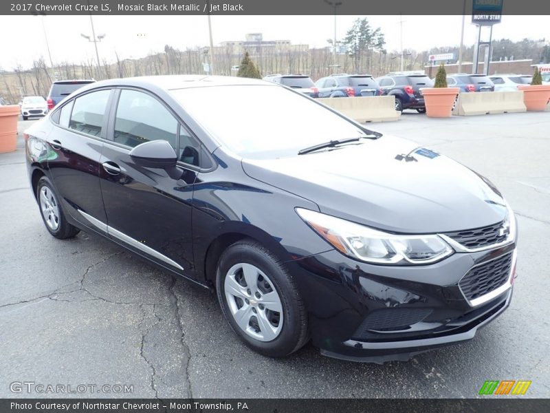 Mosaic Black Metallic / Jet Black 2017 Chevrolet Cruze LS