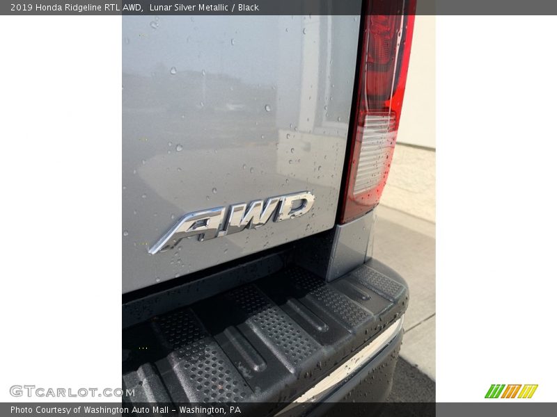 Lunar Silver Metallic / Black 2019 Honda Ridgeline RTL AWD