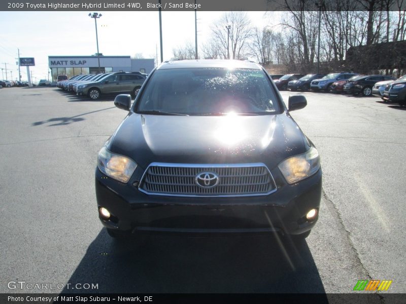 Black / Sand Beige 2009 Toyota Highlander Hybrid Limited 4WD