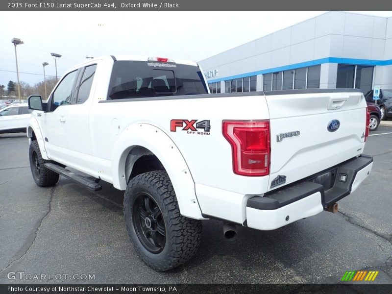 Oxford White / Black 2015 Ford F150 Lariat SuperCab 4x4