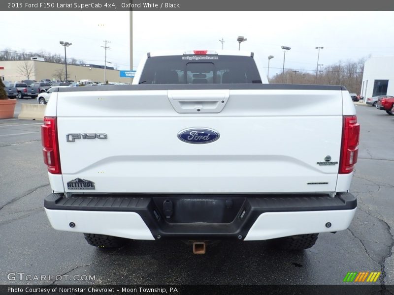 Oxford White / Black 2015 Ford F150 Lariat SuperCab 4x4