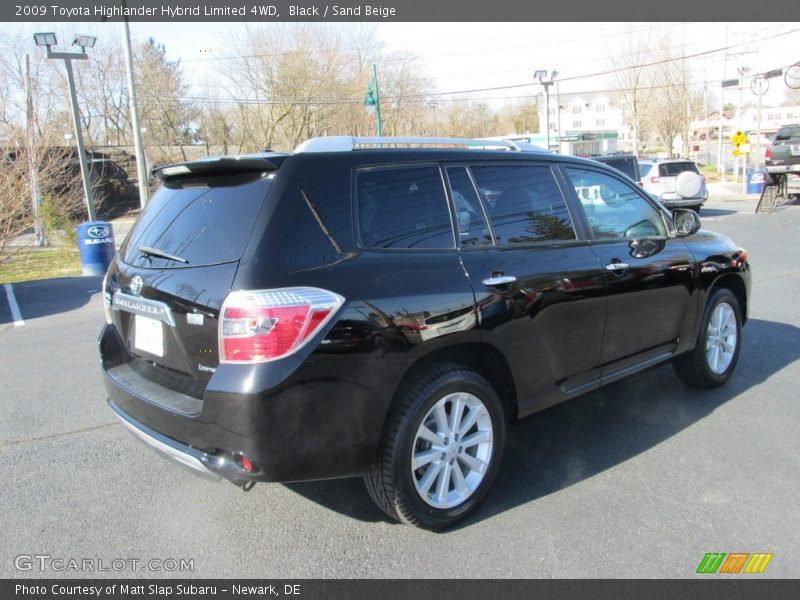 Black / Sand Beige 2009 Toyota Highlander Hybrid Limited 4WD