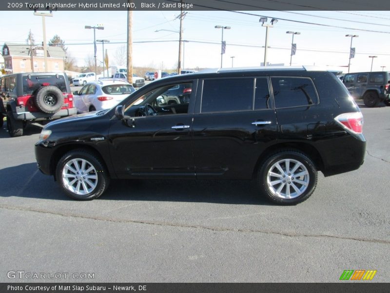 Black / Sand Beige 2009 Toyota Highlander Hybrid Limited 4WD