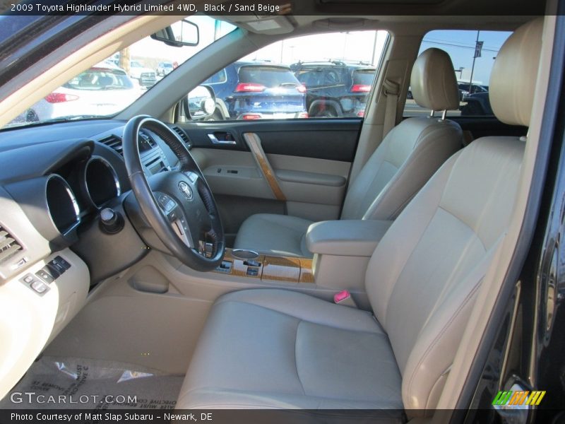 Black / Sand Beige 2009 Toyota Highlander Hybrid Limited 4WD