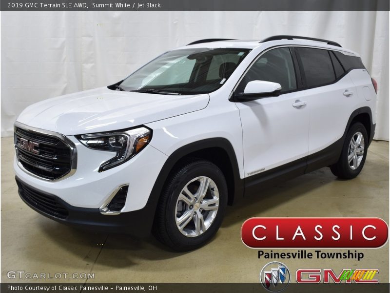 Summit White / Jet Black 2019 GMC Terrain SLE AWD