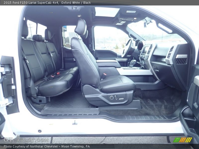 Oxford White / Black 2015 Ford F150 Lariat SuperCab 4x4