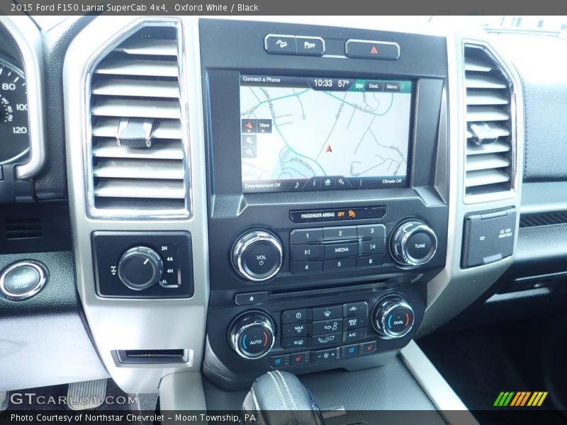 Oxford White / Black 2015 Ford F150 Lariat SuperCab 4x4