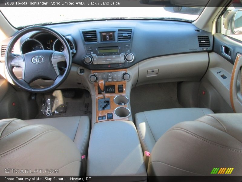 Black / Sand Beige 2009 Toyota Highlander Hybrid Limited 4WD