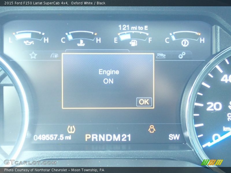 Oxford White / Black 2015 Ford F150 Lariat SuperCab 4x4