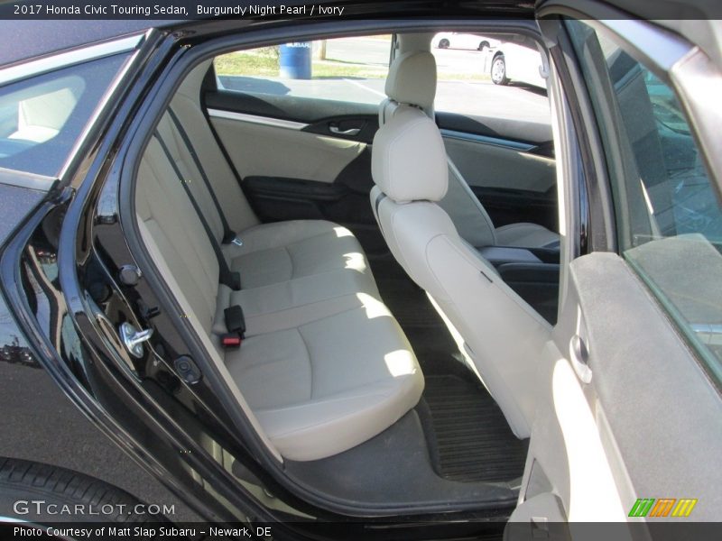 Burgundy Night Pearl / Ivory 2017 Honda Civic Touring Sedan