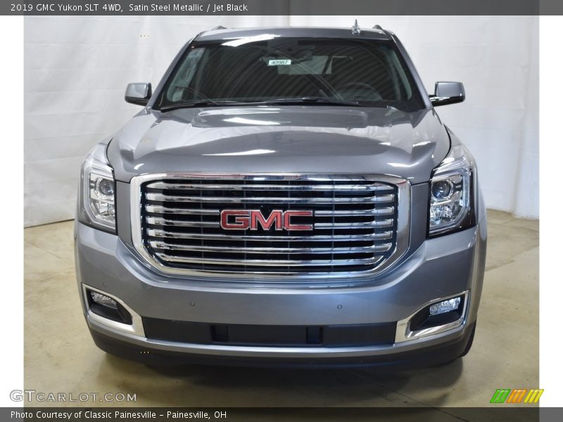 Satin Steel Metallic / Jet Black 2019 GMC Yukon SLT 4WD