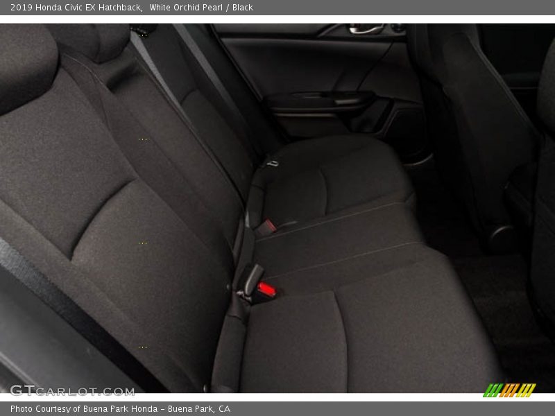 White Orchid Pearl / Black 2019 Honda Civic EX Hatchback
