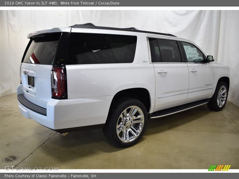 White Frost Tintcoat / Cocoa/Dune 2019 GMC Yukon XL SLT 4WD