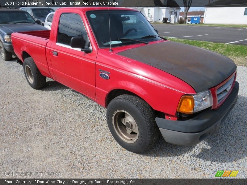 Bright Red / Dark Graphite 2001 Ford Ranger XL Regular Cab