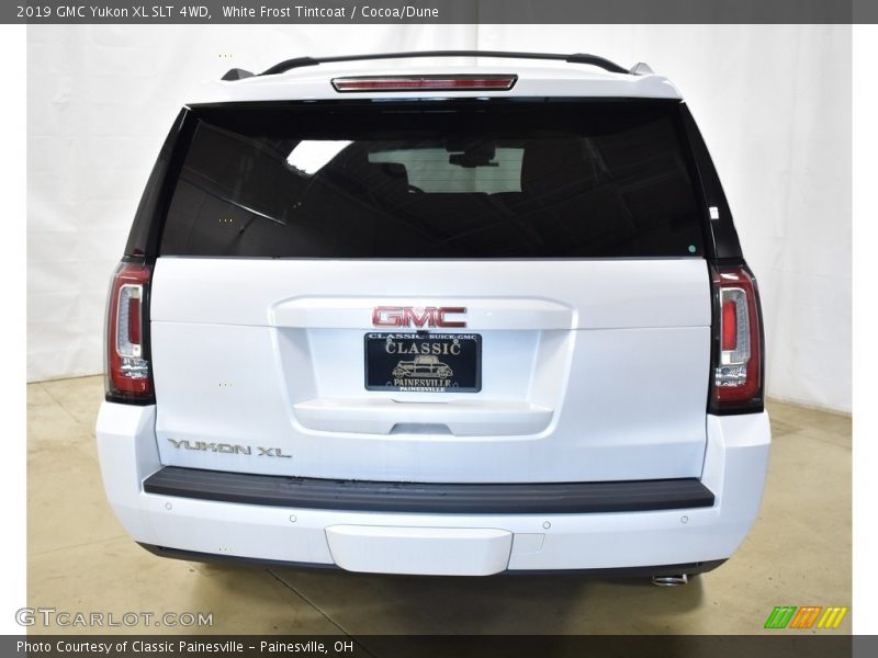 White Frost Tintcoat / Cocoa/Dune 2019 GMC Yukon XL SLT 4WD