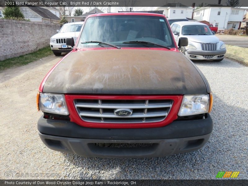 Bright Red / Dark Graphite 2001 Ford Ranger XL Regular Cab