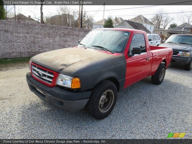 Bright Red / Dark Graphite 2001 Ford Ranger XL Regular Cab