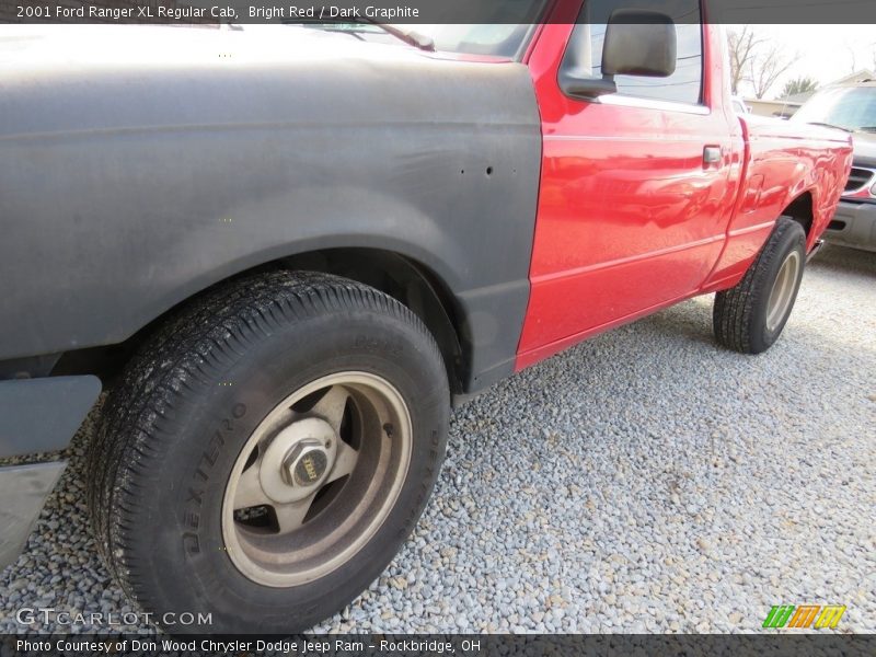 Bright Red / Dark Graphite 2001 Ford Ranger XL Regular Cab
