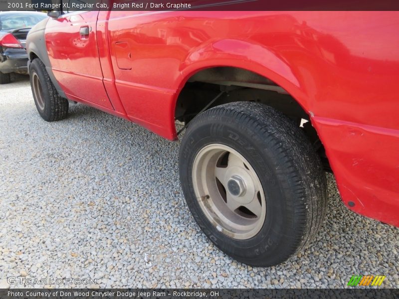 Bright Red / Dark Graphite 2001 Ford Ranger XL Regular Cab