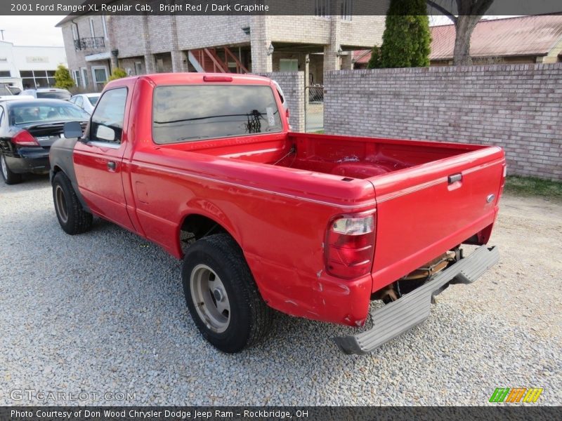 Bright Red / Dark Graphite 2001 Ford Ranger XL Regular Cab