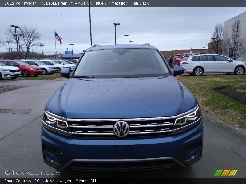 Blue Silk Metallic / Titan Black 2019 Volkswagen Tiguan SEL Premium 4MOTION