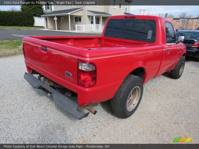 Bright Red / Dark Graphite 2001 Ford Ranger XL Regular Cab