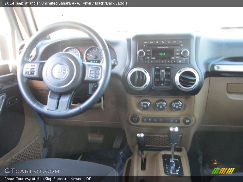 Anvil / Black/Dark Saddle 2014 Jeep Wrangler Unlimited Sahara 4x4