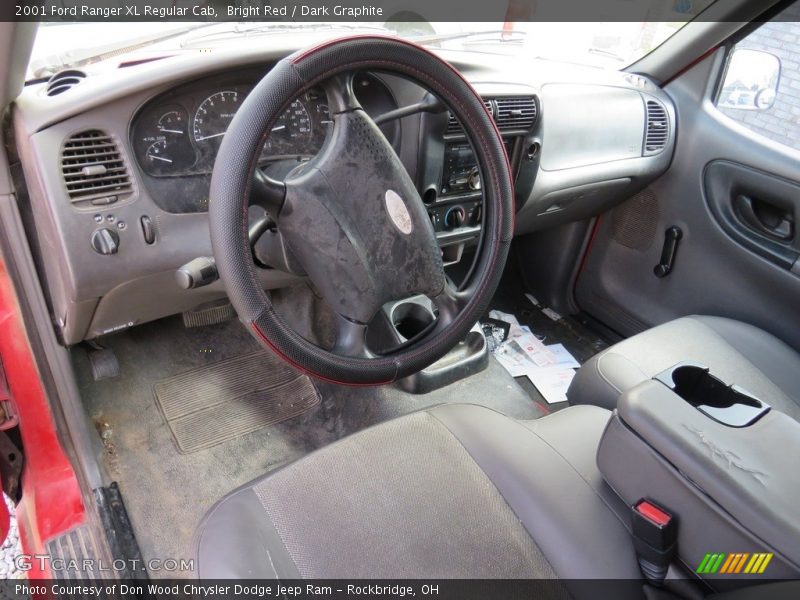 Bright Red / Dark Graphite 2001 Ford Ranger XL Regular Cab