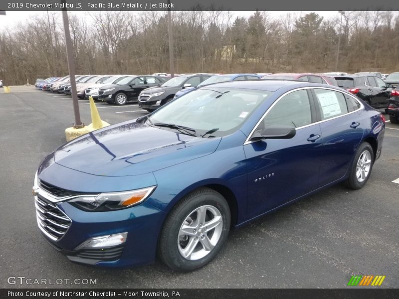 Pacific Blue Metallic / Jet Black 2019 Chevrolet Malibu LS