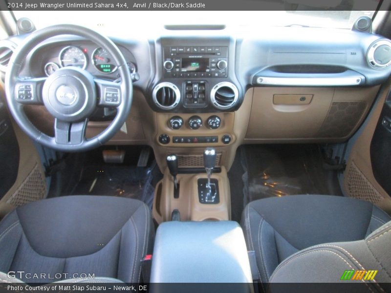Anvil / Black/Dark Saddle 2014 Jeep Wrangler Unlimited Sahara 4x4