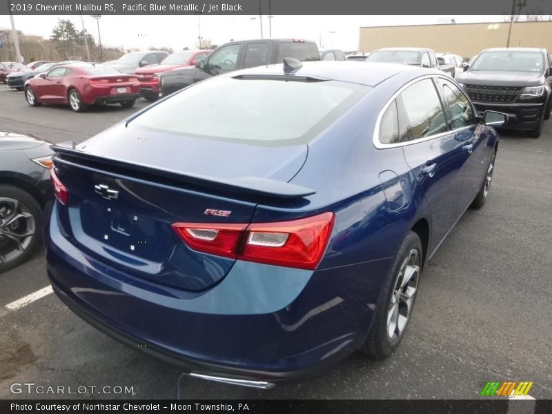 Pacific Blue Metallic / Jet Black 2019 Chevrolet Malibu RS