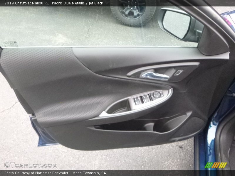Pacific Blue Metallic / Jet Black 2019 Chevrolet Malibu RS