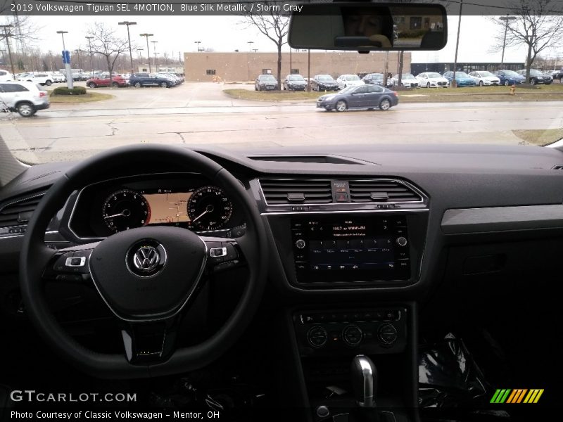 Blue Silk Metallic / Storm Gray 2019 Volkswagen Tiguan SEL 4MOTION