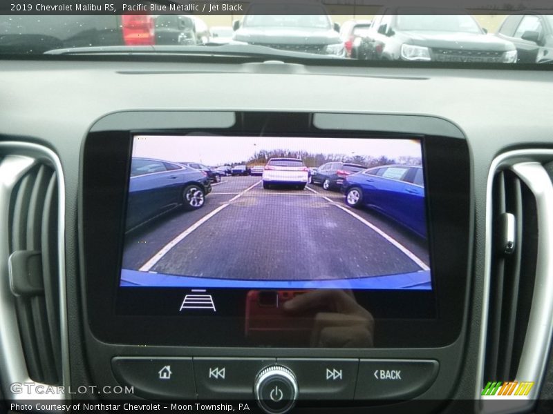 Pacific Blue Metallic / Jet Black 2019 Chevrolet Malibu RS