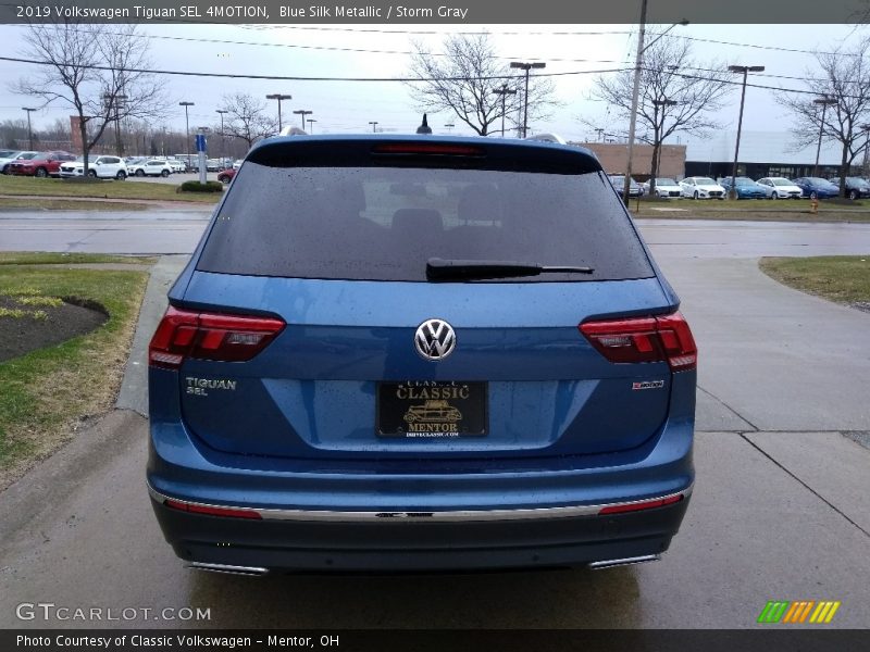 Blue Silk Metallic / Storm Gray 2019 Volkswagen Tiguan SEL 4MOTION