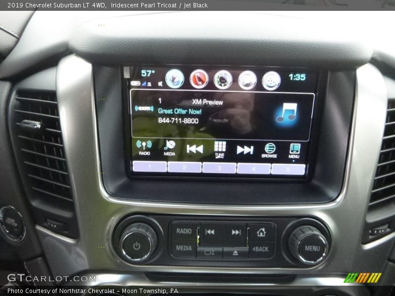 Iridescent Pearl Tricoat / Jet Black 2019 Chevrolet Suburban LT 4WD