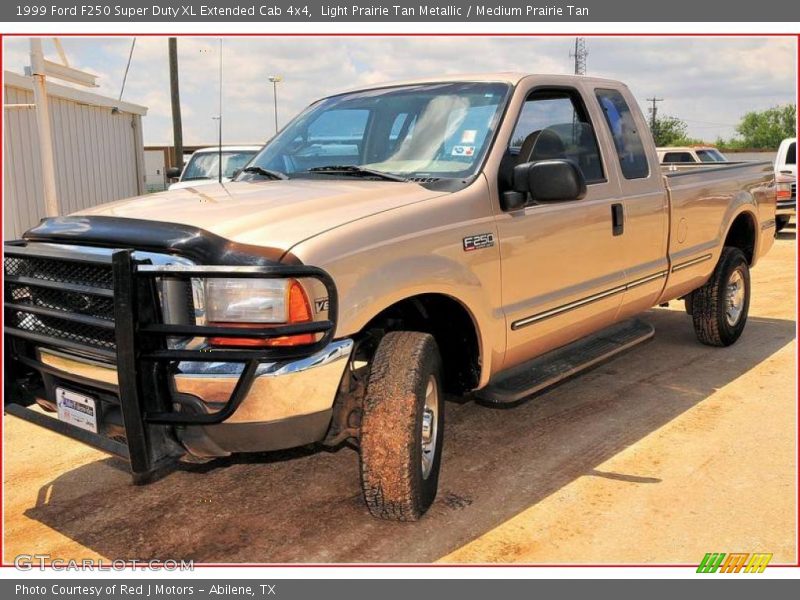 Light Prairie Tan Metallic / Medium Prairie Tan 1999 Ford F250 Super Duty XL Extended Cab 4x4