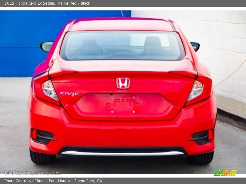 Rallye Red / Black 2019 Honda Civic LX Sedan