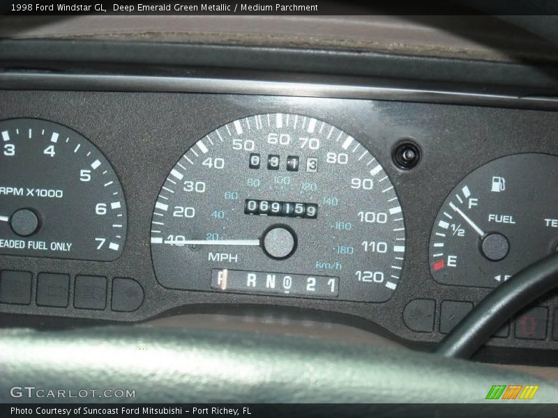 Deep Emerald Green Metallic / Medium Parchment 1998 Ford Windstar GL