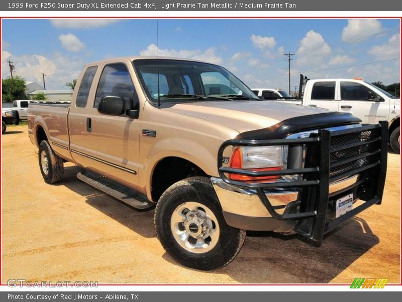 Light Prairie Tan Metallic / Medium Prairie Tan 1999 Ford F250 Super Duty XL Extended Cab 4x4