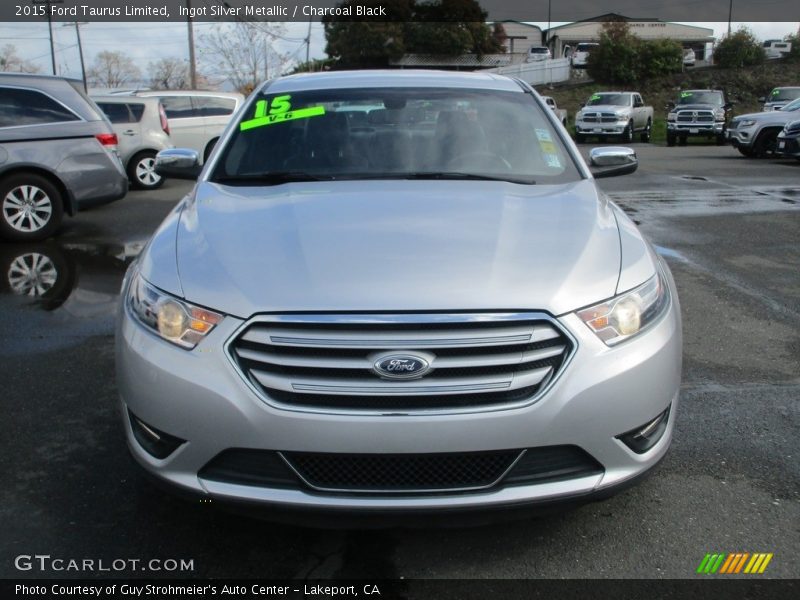 Ingot Silver Metallic / Charcoal Black 2015 Ford Taurus Limited