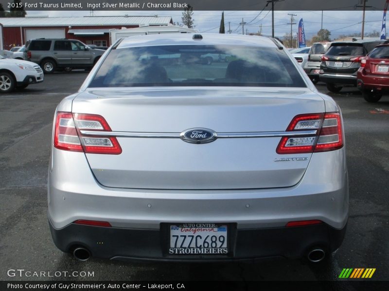 Ingot Silver Metallic / Charcoal Black 2015 Ford Taurus Limited