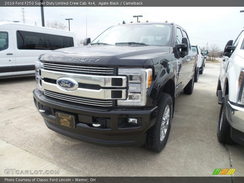 Agate Black / Camelback 2019 Ford F250 Super Duty Limited Crew Cab 4x4